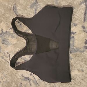 Black Mesh Sports Bra
